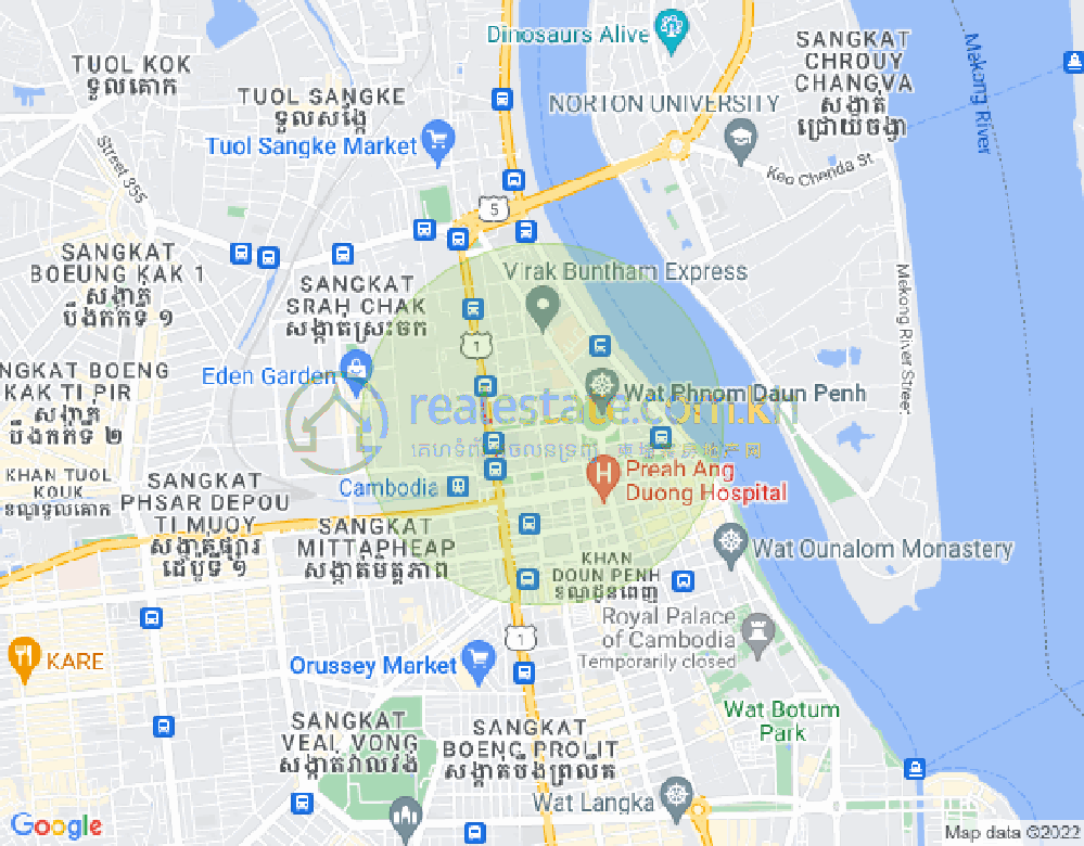 新金边, 森速区, 金边地图