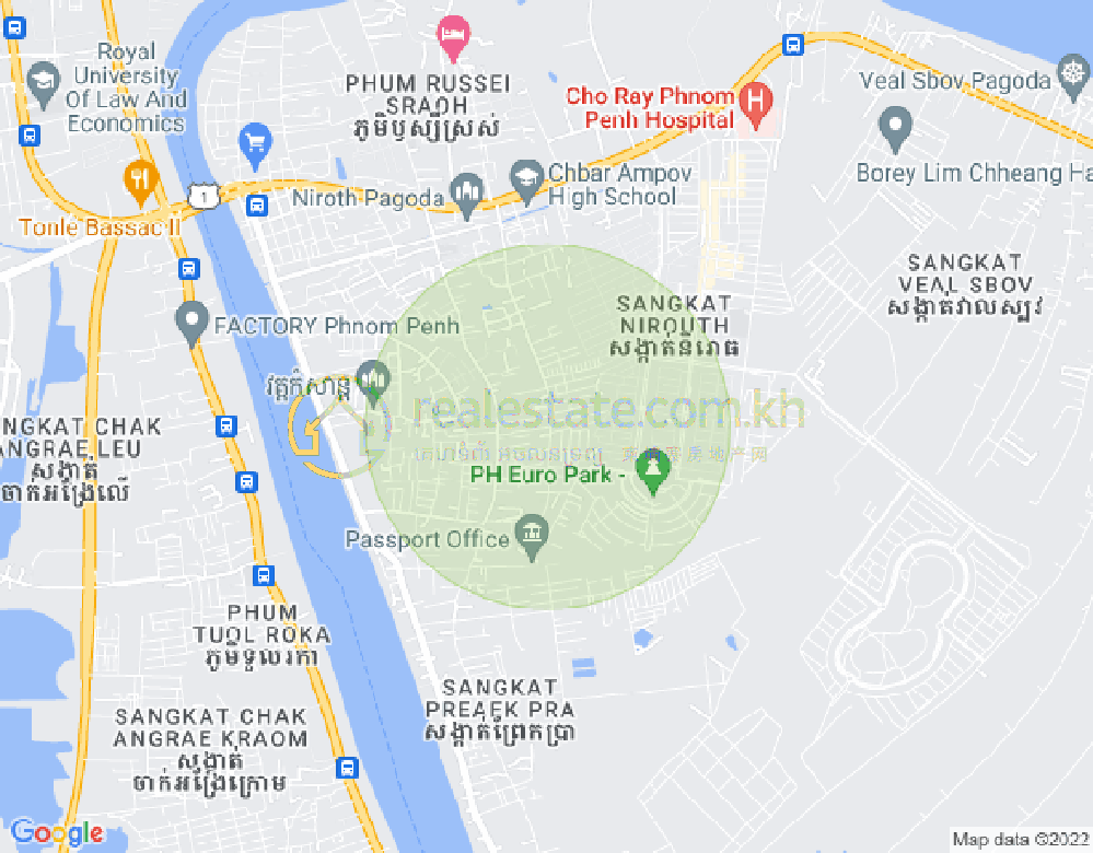 แผนที่ นิรุต, จบาร์อำเปา, พนมเปญ