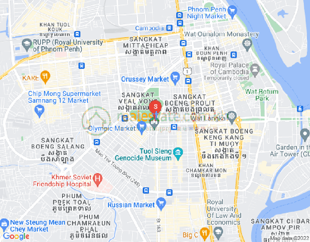 Veal Vong镇, 马卡拉区, 金边地图