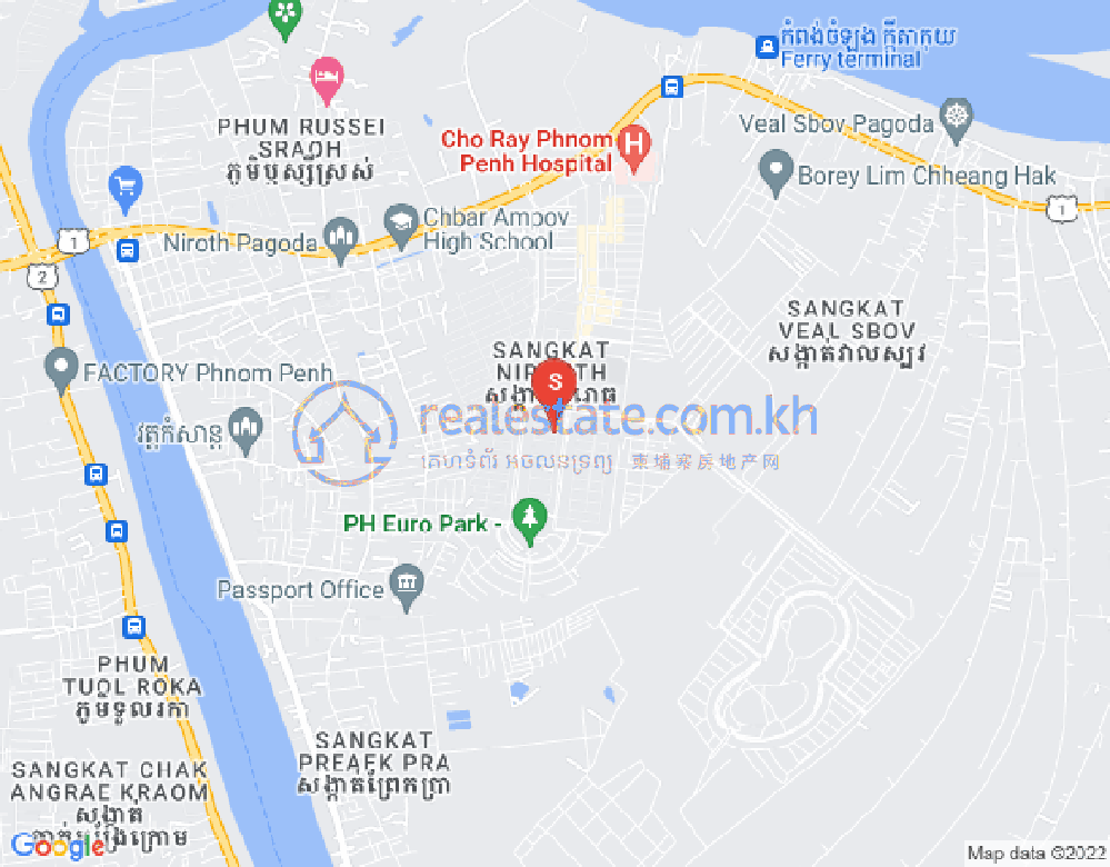 Carte de Nirouth, Chbar Ampov, Phnom Penh