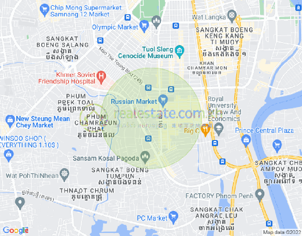 ផែនទី ទួលទំពូង១, ចំការមន, ភ្នំពេញ