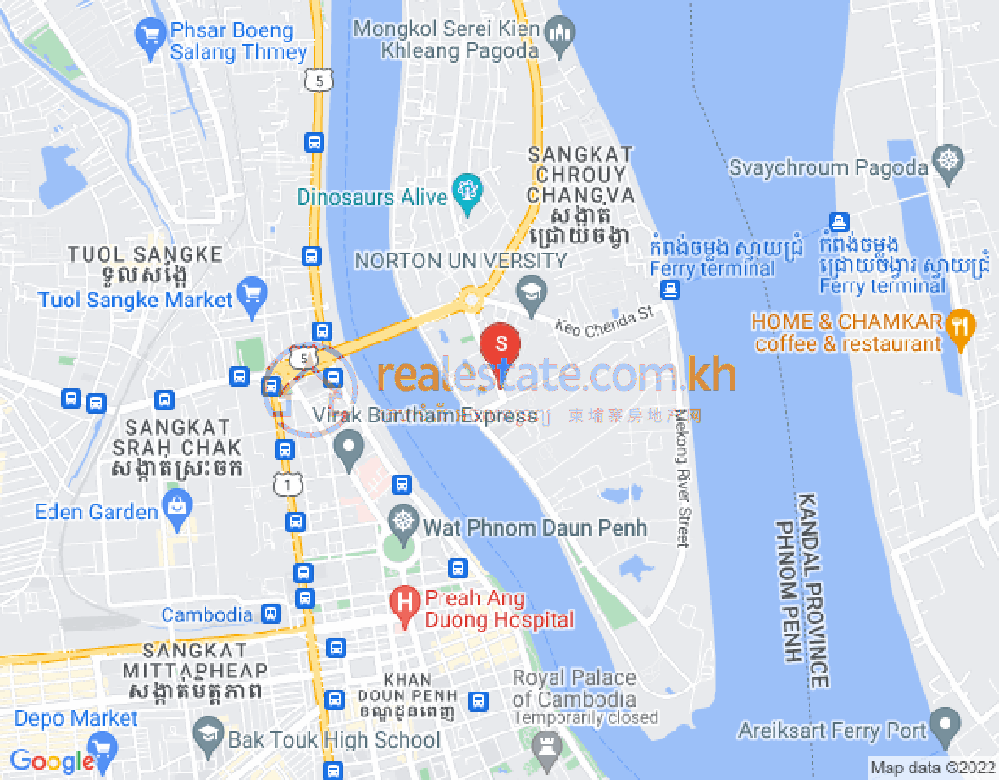 Mapa: Chroy Changvar, Phnom Penh