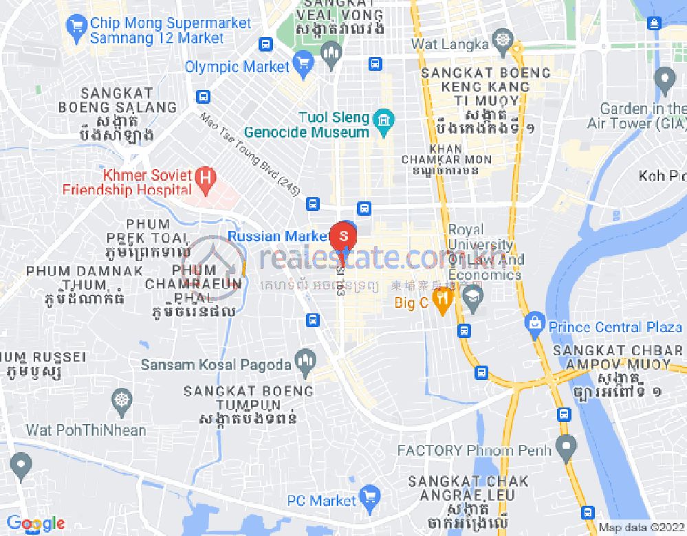 Mapa: Toul Tum Poung 1, Chamkarmon, Phnom Penh
