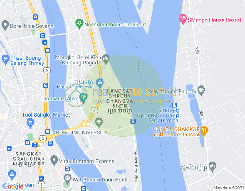 Mapa: Chroy Changvar, Phnom Penh