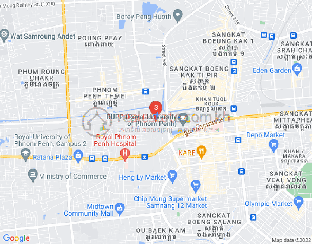 Mapa: Phnom Penh Thmey, Sen Sok, Phnom Penh