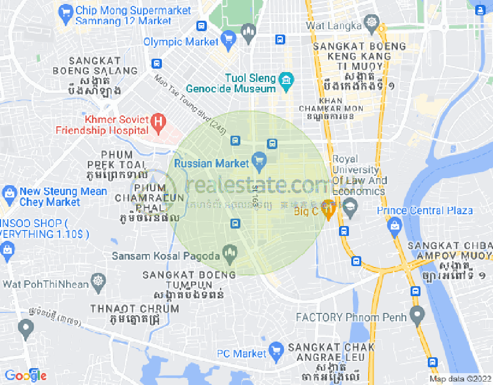ផែនទី ទួលទំពូង១, ចំការមន, ភ្នំពេញ