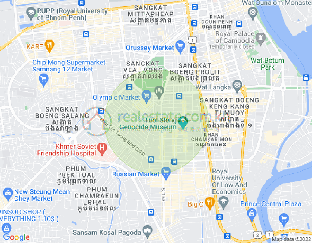 แผนที่ BKK 1, บึงเกงกอง, พนมเปญ