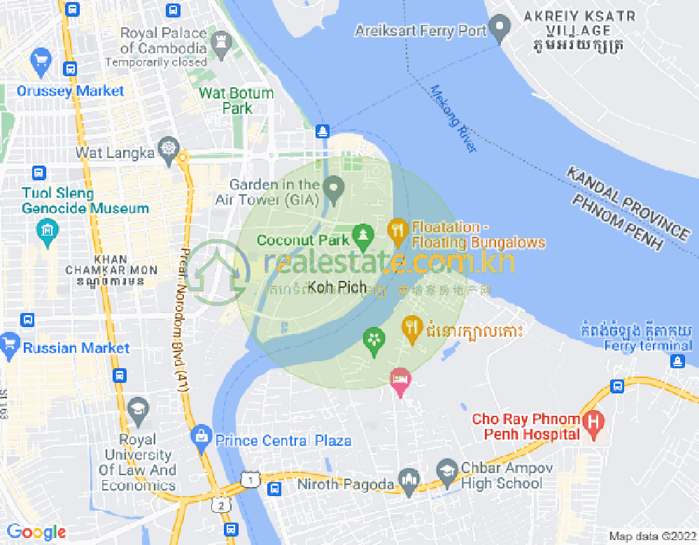05 103, 百色河分区, 占卡蒙, 金边地图