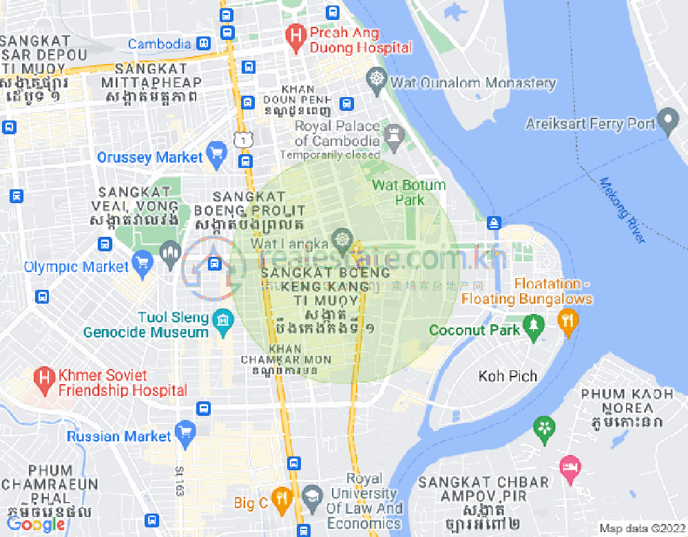 Boeung Prolit分区, 马卡拉区, 金边地图