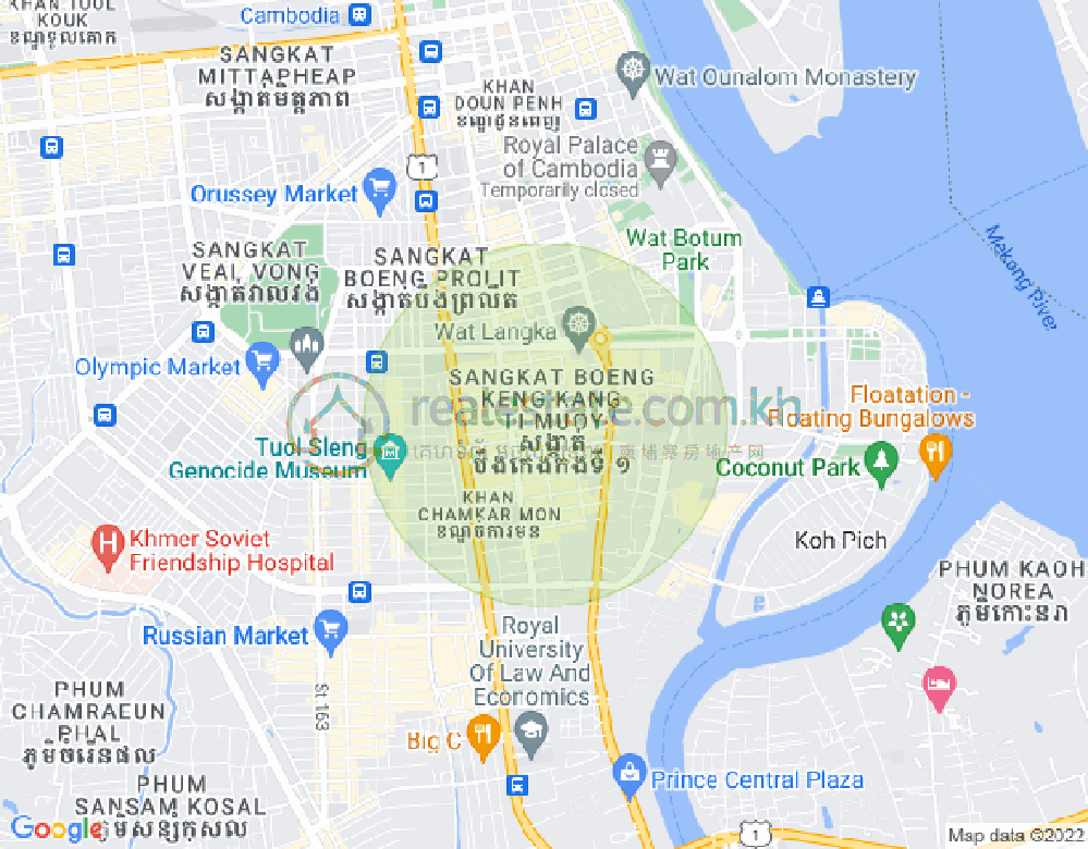 แผนที่ BKK 1, บึงเกงกอง, พนมเปญ