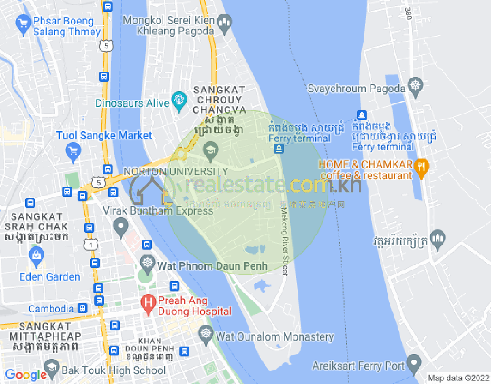水净华区, 金边地图
