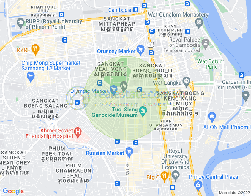 Carte de Olympic, Boeng Keng Kang, Phnom Penh