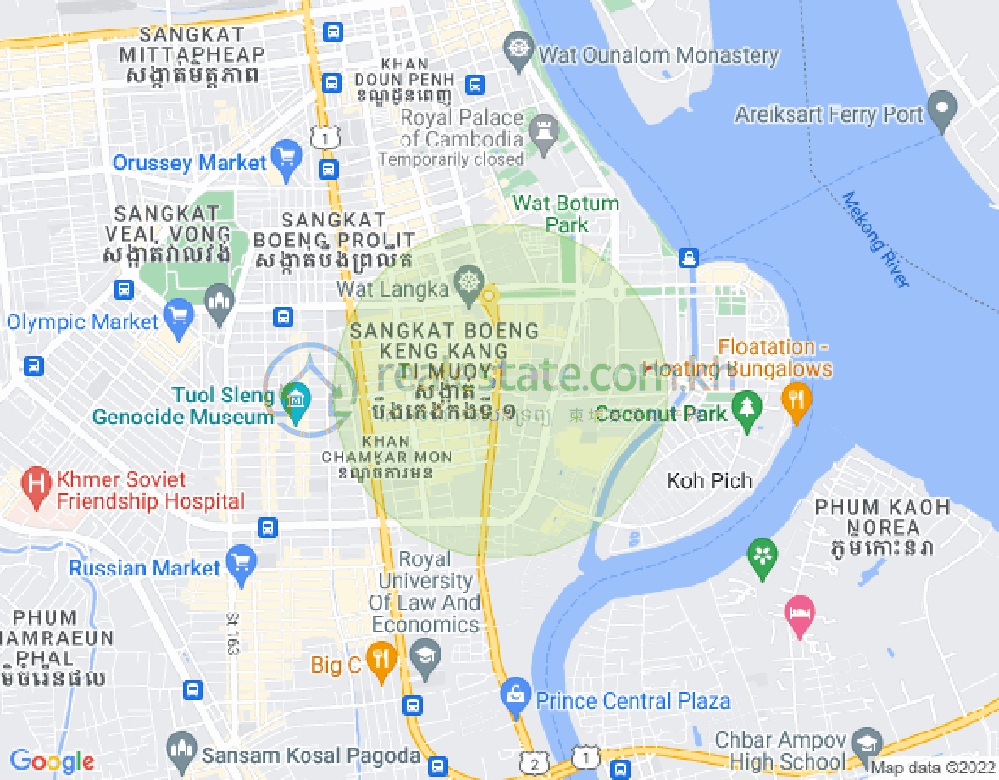 แผนที่ Boeung Prolit, เจ็ดมกรา, พนมเปญ