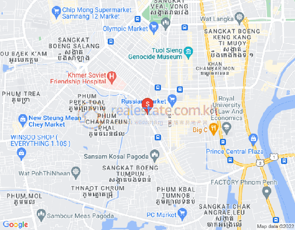 Mapa: Boeung Tumpun, Meanchey, Phnom Penh
