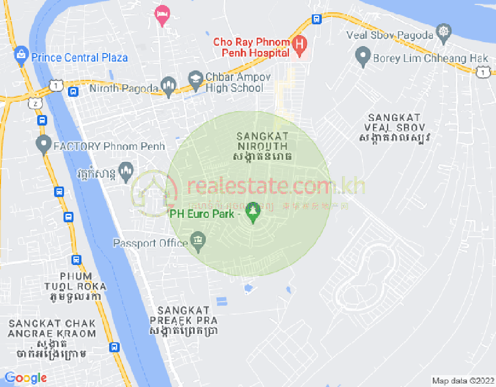 แผนที่ นิรุต, จบาร์อำเปา, พนมเปญ