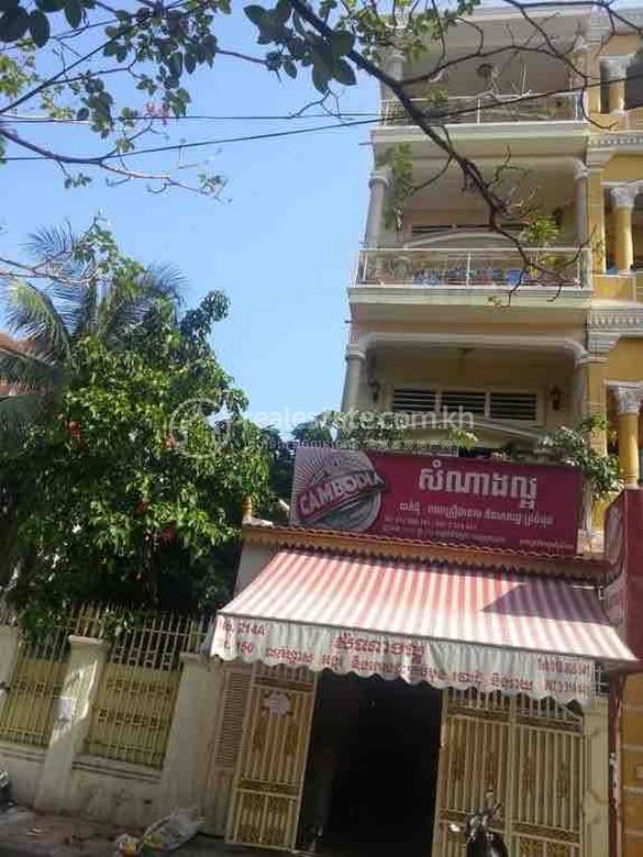 Shophouse For Sale in 150, Tuek L'ak 2, Toul Kork, Phnom Penh