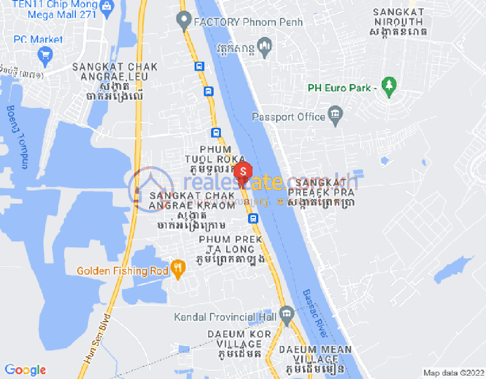 แผนที่ จักอังแรกรอม, เมียนเจ็ย, พนมเปญ