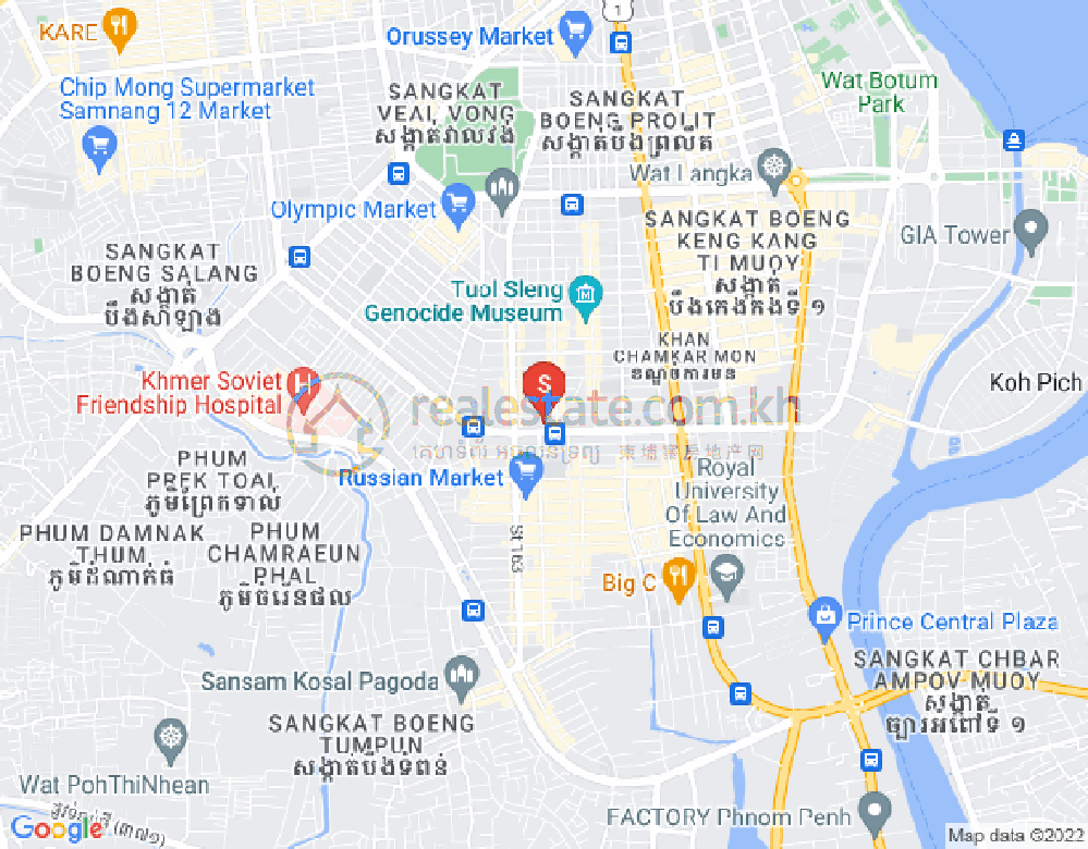 朱德奔1分区, 占卡蒙, 金边地图