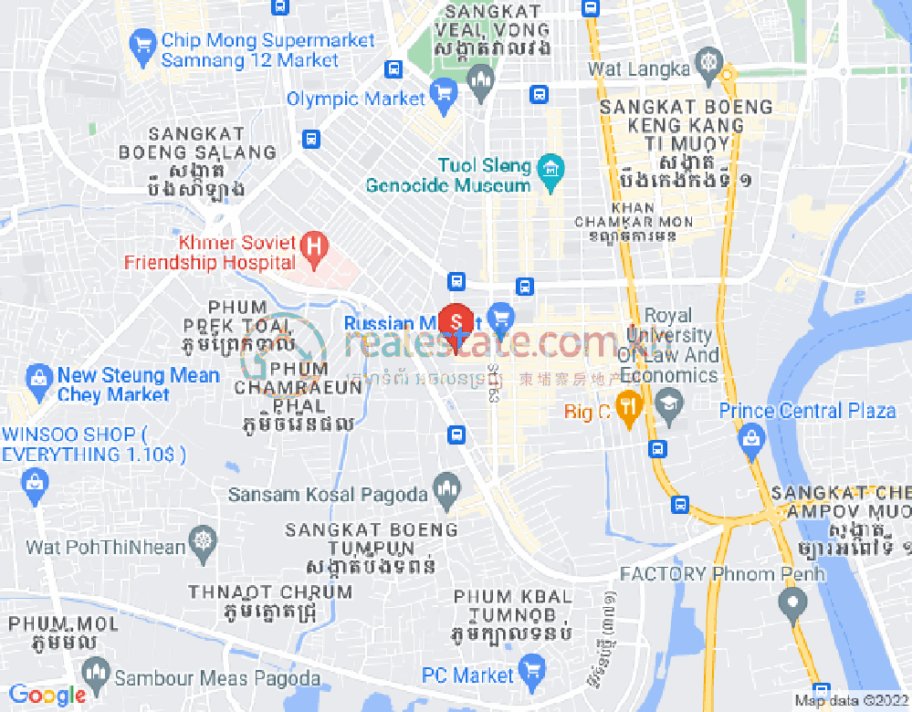 朱德奔1分区, 占卡蒙, 金边地图