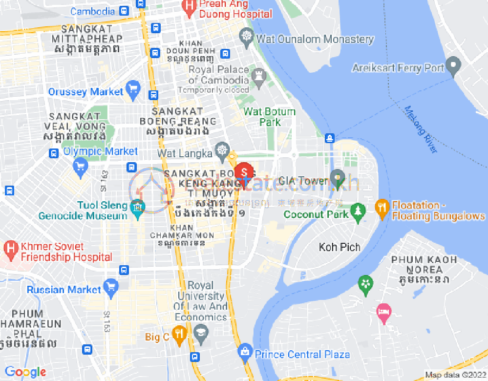 万禾密分区, 占卡蒙, 金边地图