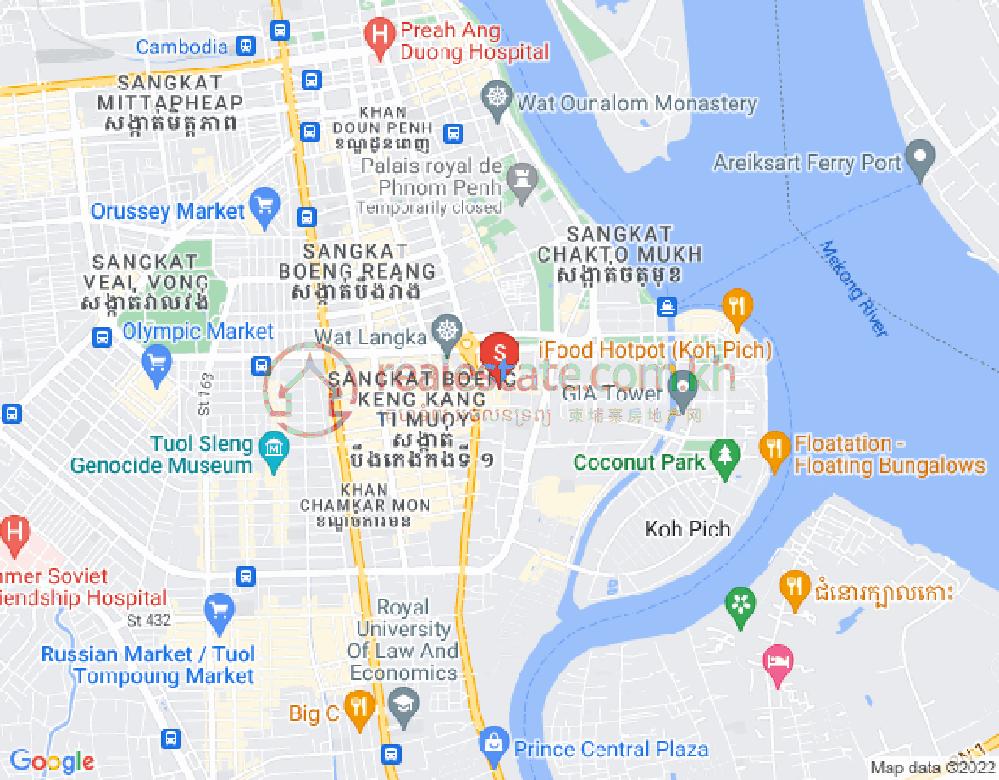 แผนที่ บึงตระเบก, จัมการมอน, พนมเปญ