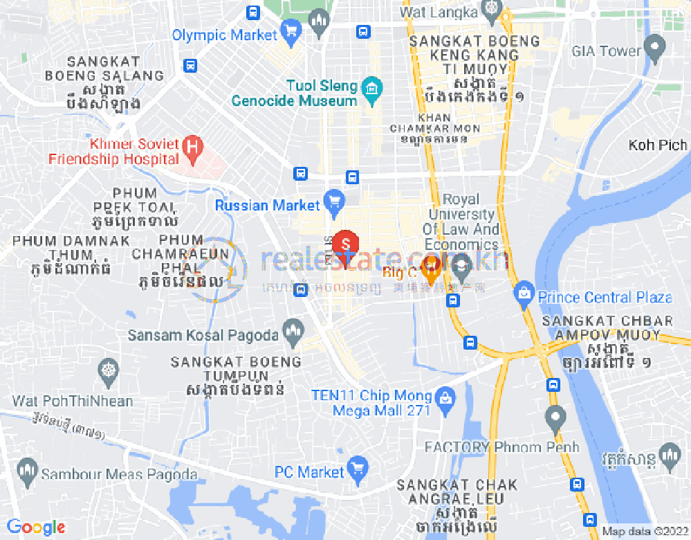 ផែនទី ទួលទំពូង១, ចំការមន, ភ្នំពេញ