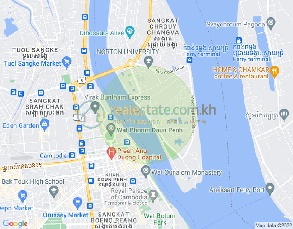Carte de Chroy Changvar, Phnom Penh
