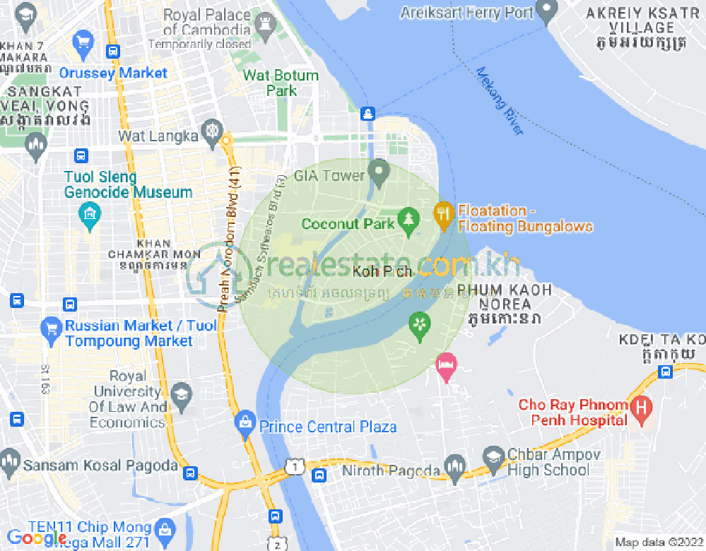 百色河分区, 占卡蒙, 金边地图