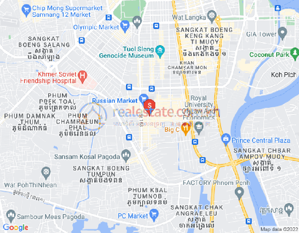 ផែនទី ទួលទំពូង១, ចំការមន, ភ្នំពេញ