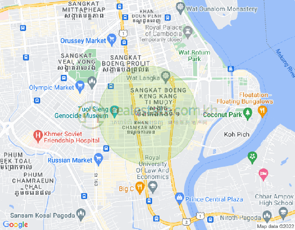 แผนที่ BKK 1, บึงเกงกอง, พนมเปญ