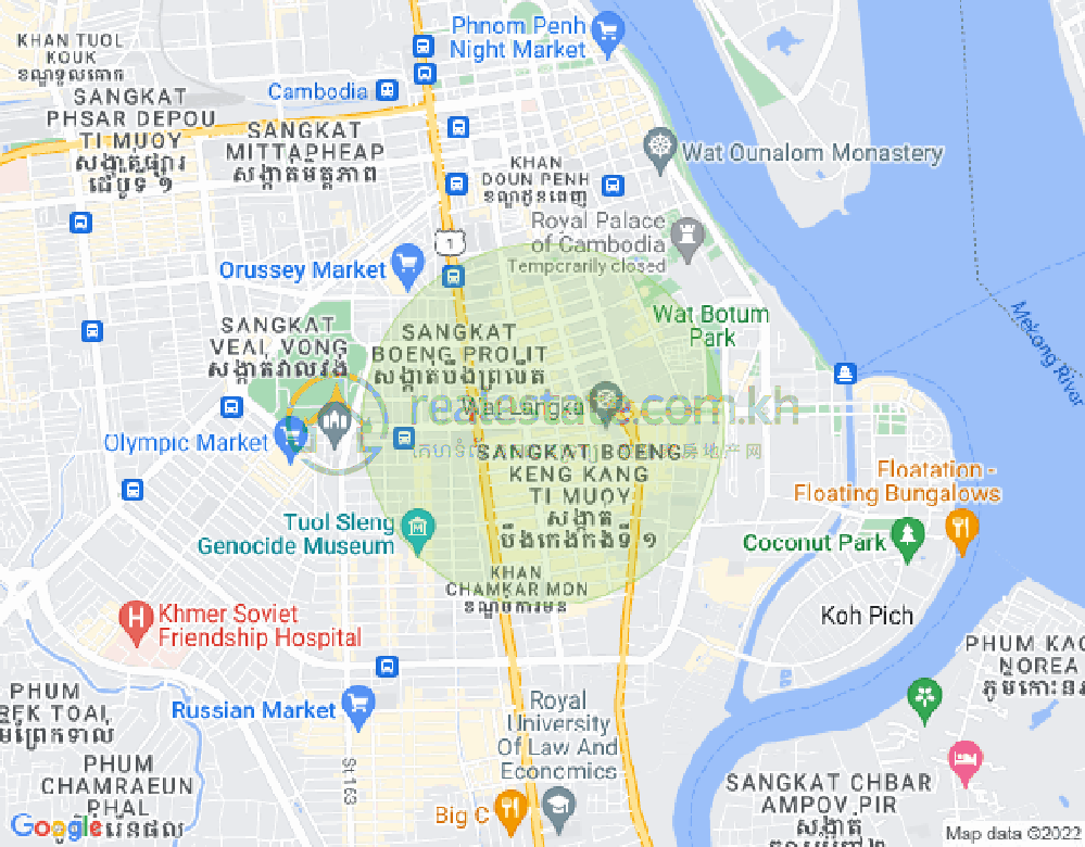 แผนที่ BKK 1, บึงเกงกอง, พนมเปญ