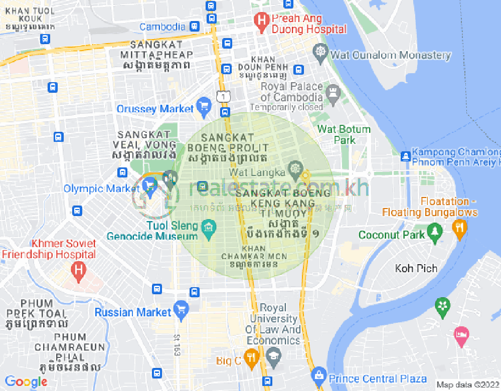 แผนที่ BKK 1, บึงเกงกอง, พนมเปญ