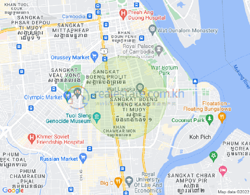 แผนที่ BKK 1, บึงเกงกอง, พนมเปญ