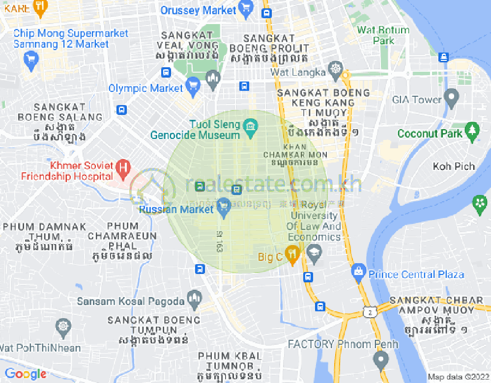 Map of BKK 3, Boeng Keng Kang, Phnom Penh