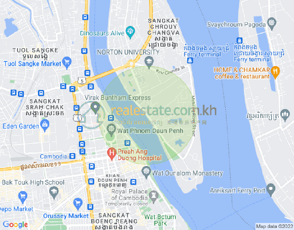 水净华区, 金边地图