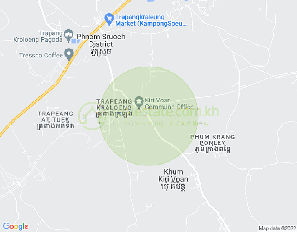 Mapa: Kiri Voan, Phnum Sruoch, Kampong Speu