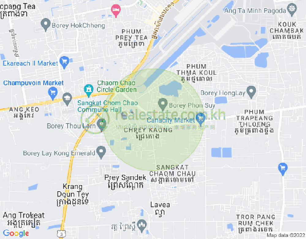 Mapa: 185 វេងស្រេង, Chaom Chau 2, Por Sen Chey, Phnom Penh