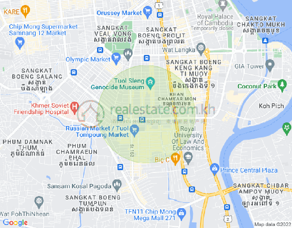 แผนที่ บีเคเค 3, บึงเกงกอง, พนมเปญ
