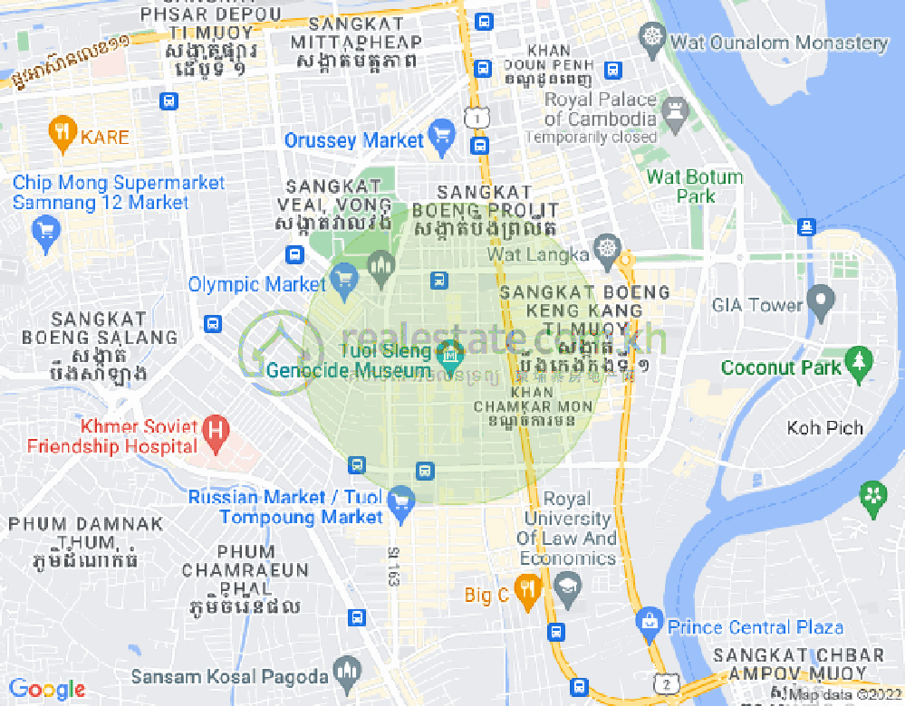 แผนที่ street 310 corner at street113 with name Scholar X coffee building 310, บีเคเค 2, บึงเกงกอง, พนมเปญ