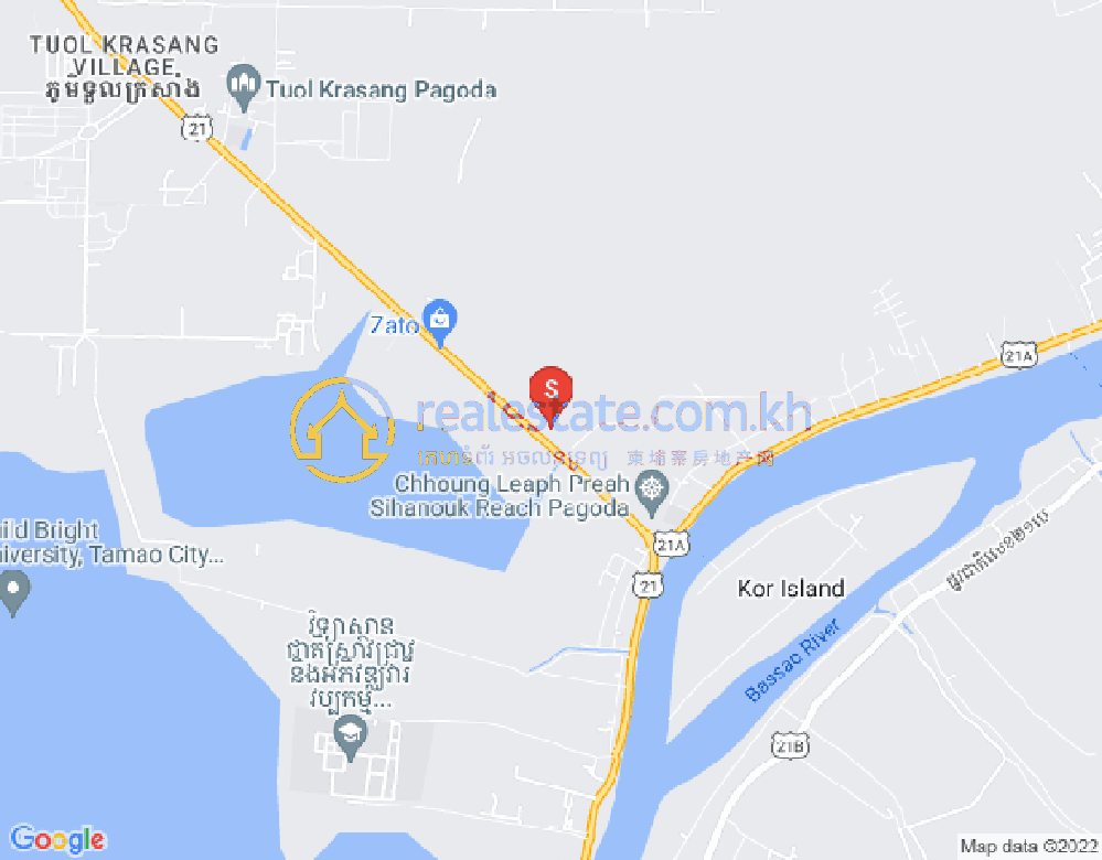 Map of Ta Khmao, Ta Khmau, Kandal