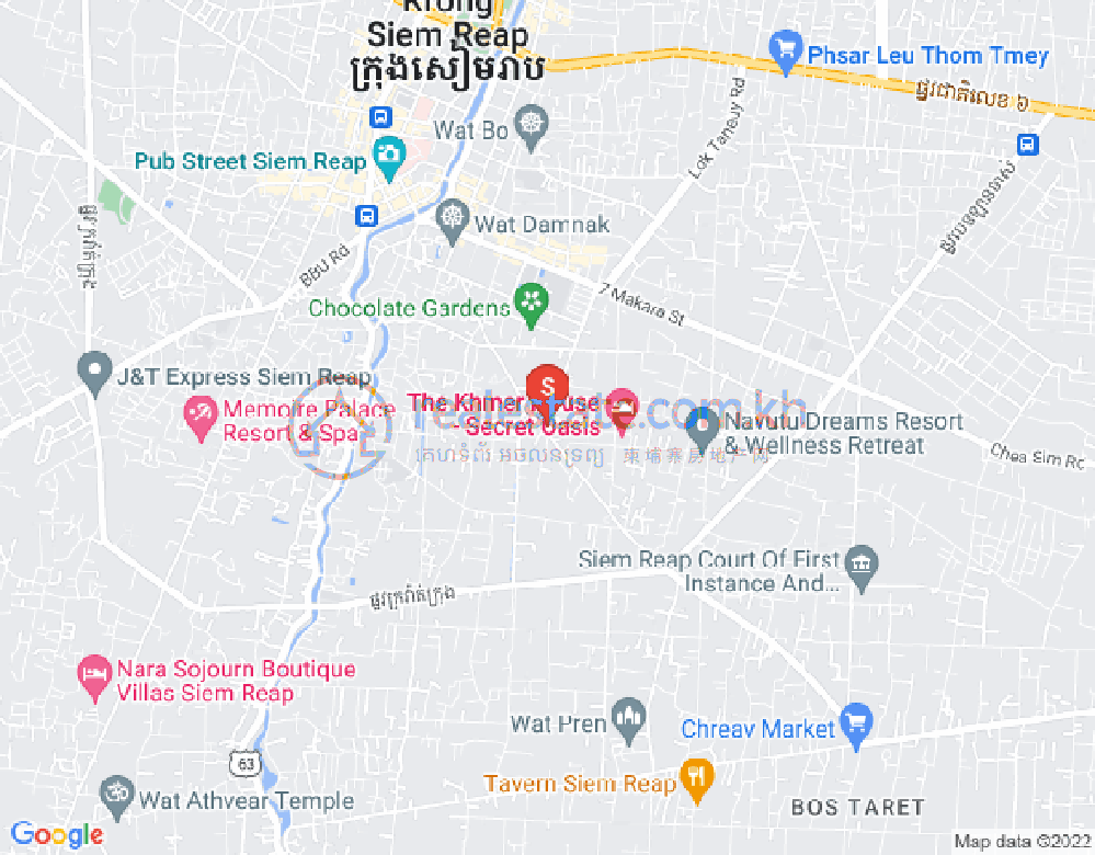 Mapa: Sala Kamraeuk, Siem Reap