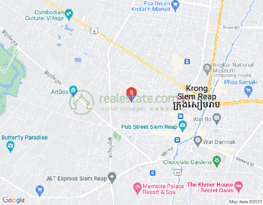 Mapa: Svay Dankum, Siem Reap