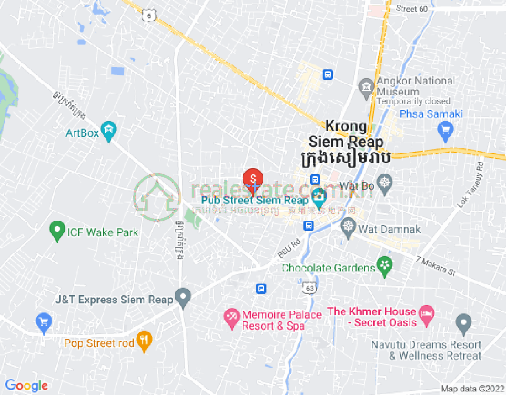 Map of Svay Dankum, Siem Reap