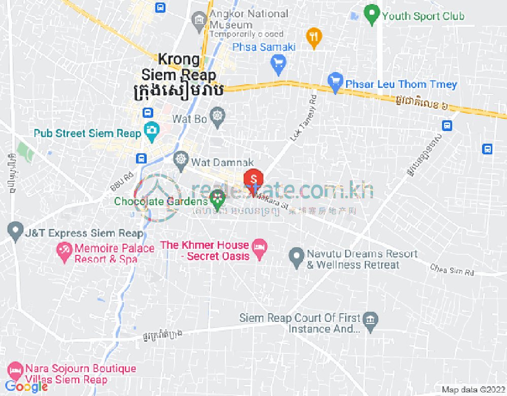 Mapa: Sala Kamraeuk, Siem Reap