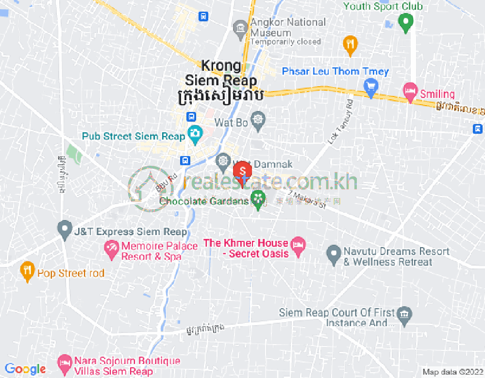 Mapa: Sala Kamraeuk, Siem Reap