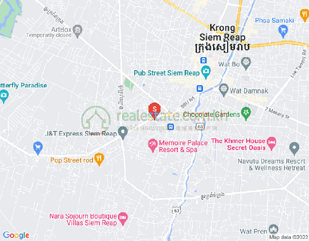 Mapa: Svay Dankum, Siem Reap