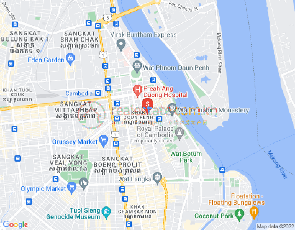 百色河分区, 占卡蒙, 金边地图