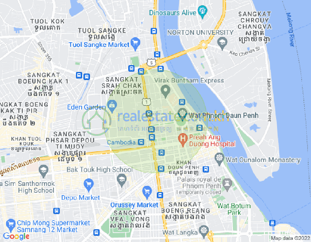 แผนที่ ผสาจ๊ะ, ดวนป็ญ, พนมเปญ