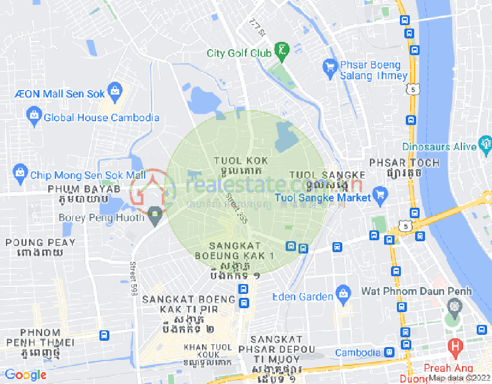 Mapa: Chrang Chamres I, Russey Keo, Phnom Penh