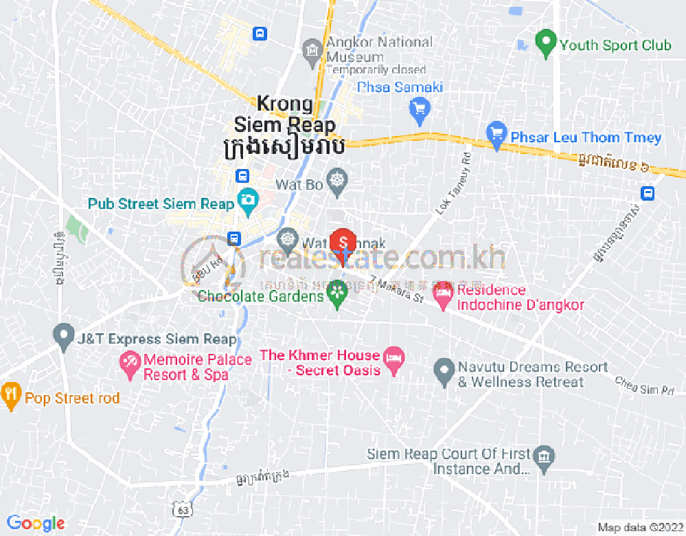 Mapa: Sala Kamraeuk, Siem Reap